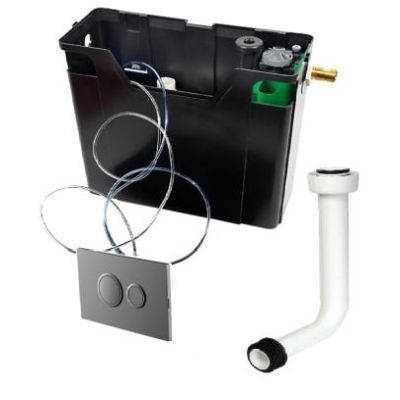 Atlas Pro Concealed Pneumatic Cistern with Flush Plate